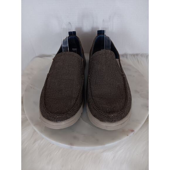 Skechers Mens Size 11.5 Slip on Loafer Shoe Classic Fit 65441 Brown Fabric - Picture 1 of 16
